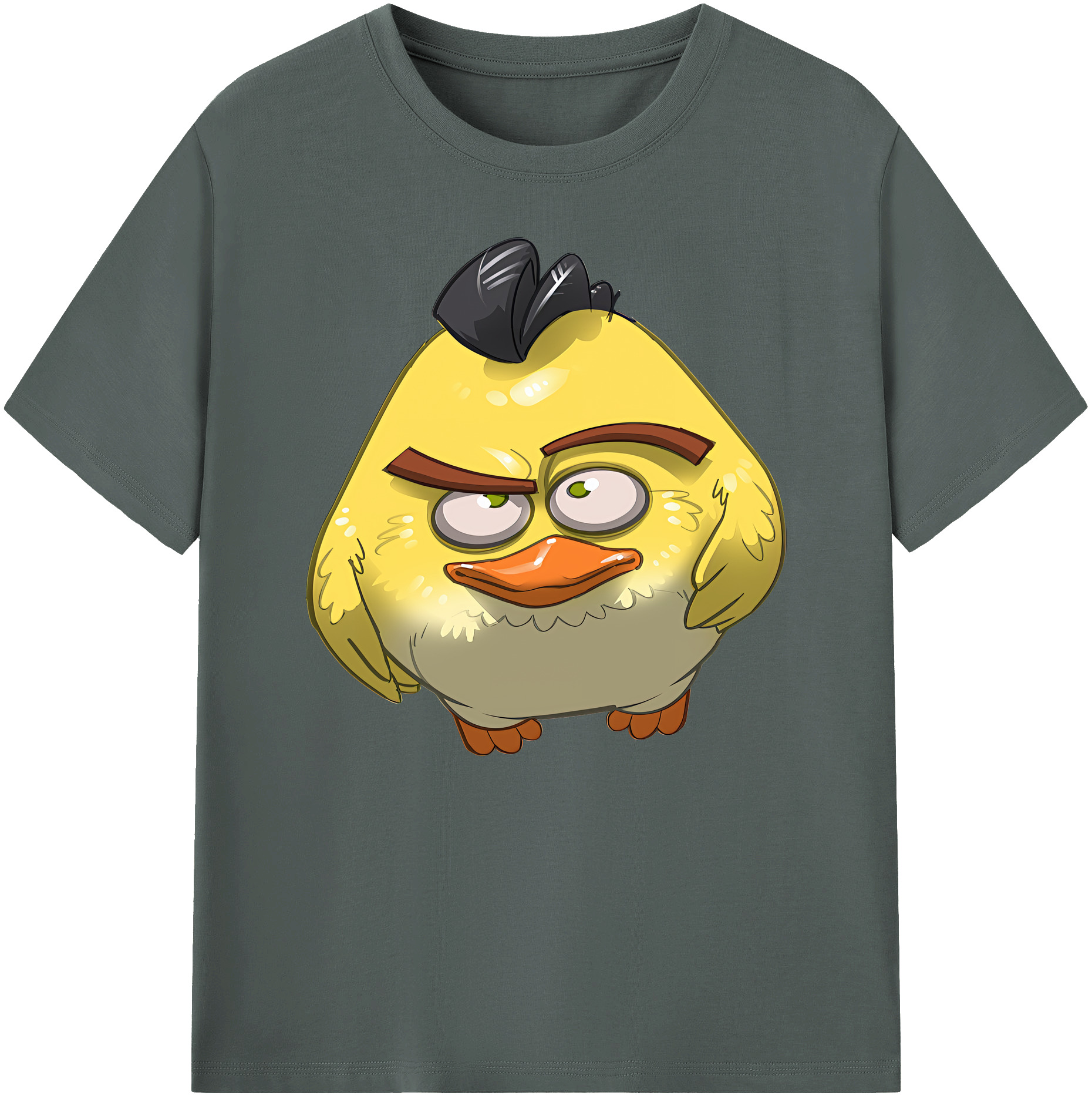 （画像用） Angry Birds アングリーバード 綿100％ メンズ半袖Tシャツ｜肌触りやわらか＆通気性
